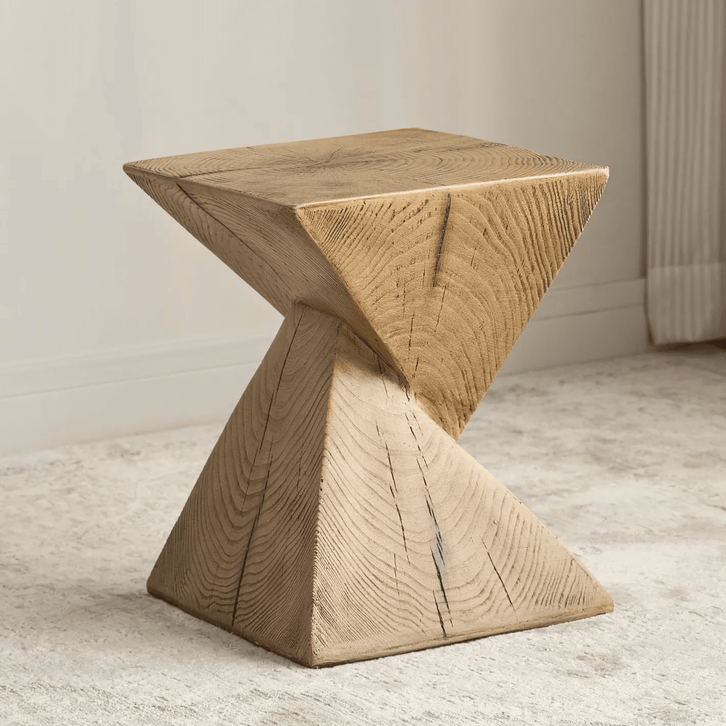 Twisted Oak Side Table view 1