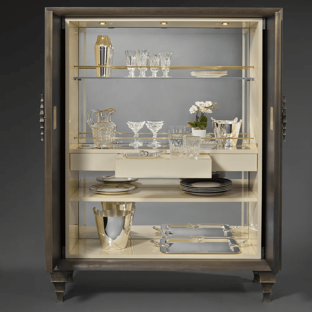 Oblique Marquetry Cabinet view 2