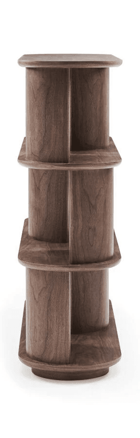 Walnut S-Curve Bookshelf view 3