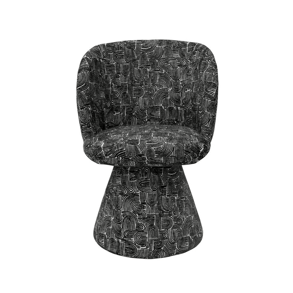 Monochrome Swivel Chair view 2